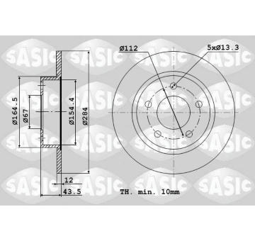 Brzdový kotouč SASIC 9004552J
