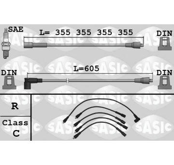 Sada kabelů pro zapalování SASIC 9284017