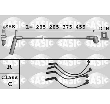 Sada kabelů pro zapalování SASIC 9286059