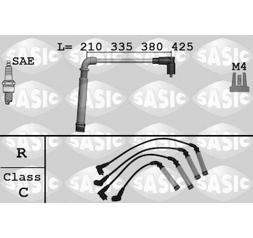 Sada kabelů pro zapalování SASIC 9286085