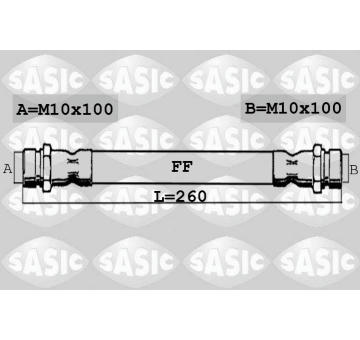 Brzdová hadica SASIC SBH0165