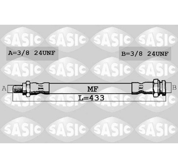 Brzdová hadice SASIC SBH4085