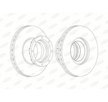 Brzdový kotouč BERAL BCR216A