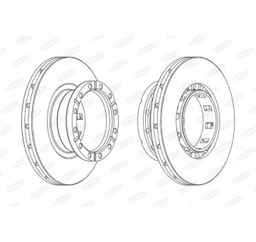 Brzdový kotouč BERAL BCR318A