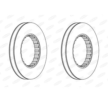 Brzdový kotouč BERAL BCR349A