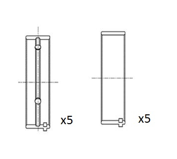 Hlavní ložiska klikového hřídele FAI AutoParts BM1006-050