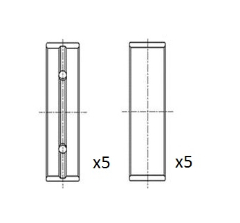 Hlavní ložiska klikového hřídele FAI AutoParts BM1008-025