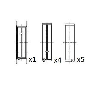 Hlavní ložiska klikového hřídele FAI AutoParts BM1009-STD