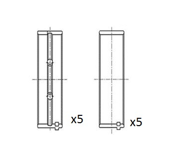 Hlavní ložiska klikového hřídele FAI AutoParts BM1011-050