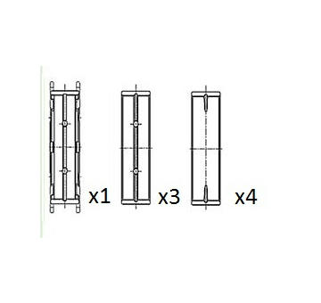 Hlavní ložiska klikového hřídele FAI AutoParts BM1012-STD