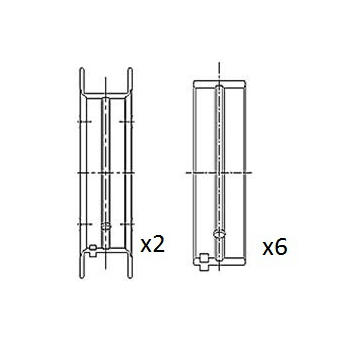 Hlavní ložiska klikového hřídele FAI AutoParts BM1016-025