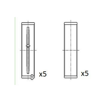 Hlavní ložiska klikového hřídele FAI AutoParts BM1019-030