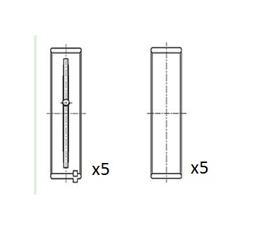 Hlavní ložiska klikového hřídele FAI AutoParts BM1019-STD