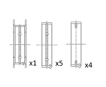 Hlavní ložiska klikového hřídele FAI AutoParts BM1021-STD