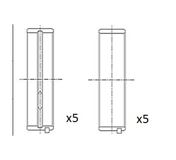 Hlavní ložiska klikového hřídele FAI AutoParts BM1028-025