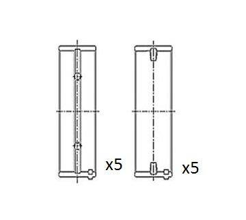 Hlavní ložiska klikového hřídele FAI AutoParts BM1029-050