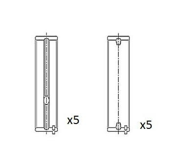 Hlavní ložiska klikového hřídele FAI AutoParts BM1031-050