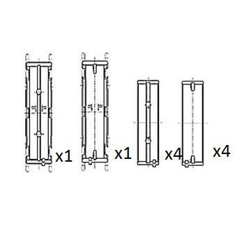 Hlavní ložiska klikového hřídele FAI AutoParts BM1033-025