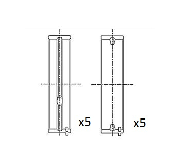 Hlavní ložiska klikového hřídele FAI AutoParts BM1036-025