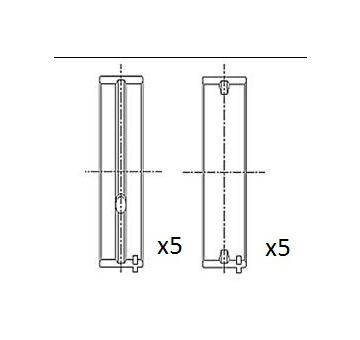 Hlavní ložiska klikového hřídele FAI AutoParts BM1036-050