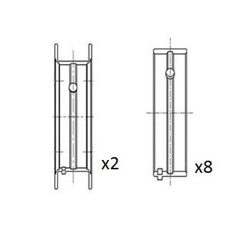 Hlavní ložiska klikového hřídele FAI AutoParts BM1037-STD