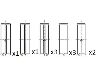 Hlavní ložiska klikového hřídele FAI AutoParts BM1039-STD