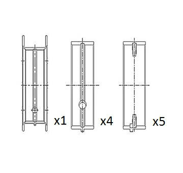 Hlavní ložiska klikového hřídele FAI AutoParts BM1049-025