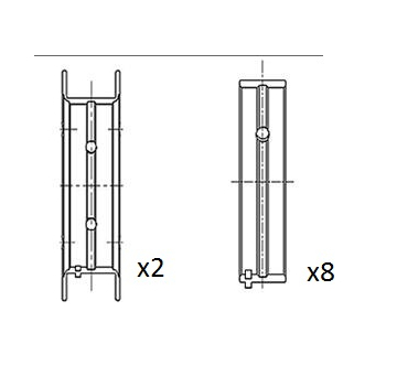 Hlavní ložiska klikového hřídele FAI AutoParts BM1053-025