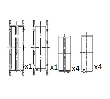 Hlavní ložiska klikového hřídele FAI AutoParts BM1055-050