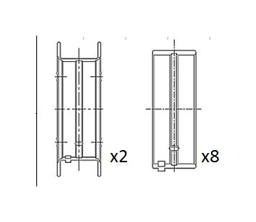 Hlavní ložiska klikového hřídele FAI AutoParts BM1056-025