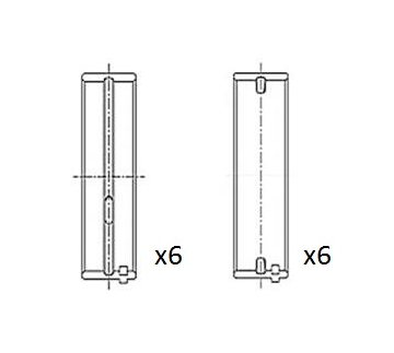 Hlavní ložiska klikového hřídele FAI AutoParts BM1060-STD