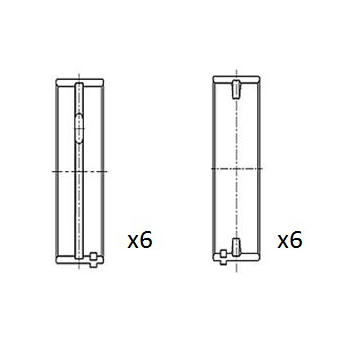 Hlavní ložiska klikového hřídele FAI AutoParts BM1062-STD