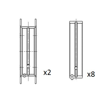 Hlavní ložiska klikového hřídele FAI AutoParts BM1065-STD