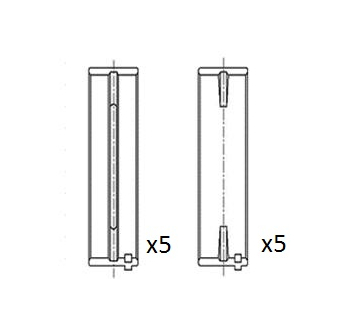 Hlavní ložiska klikového hřídele FAI AutoParts BM1066-025