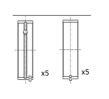 Hlavní ložiska klikového hřídele FAI AutoParts BM1069-050