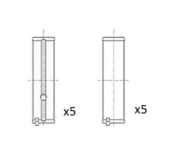 Hlavní ložiska klikového hřídele FAI AutoParts BM1130-STD