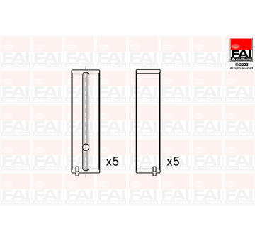 Loziska klikove hridele FAI AutoParts BM1150-STD