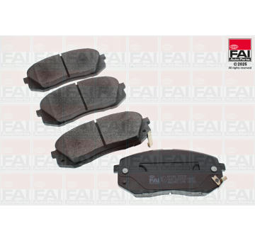 Sada brzdových destiček, kotoučová brzda FAI AutoParts BP188