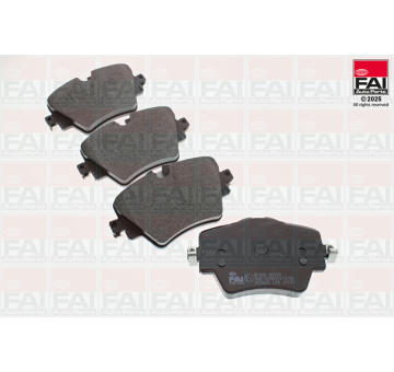Sada brzdových destiček, kotoučová brzda FAI AutoParts BP206