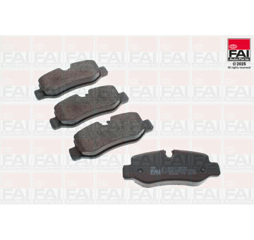 Sada brzdových destiček, kotoučová brzda FAI AutoParts BP251