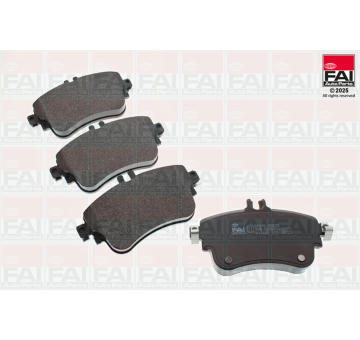 Sada brzdových destiček, kotoučová brzda FAI AutoParts BP316