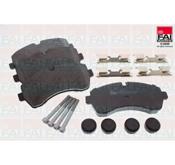 Sada brzdových destiček, kotoučová brzda FAI AutoParts BP348