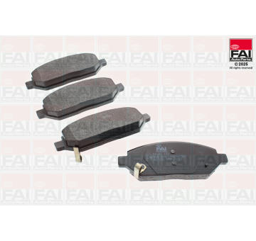 Sada brzdových destiček, kotoučová brzda FAI AutoParts BP466