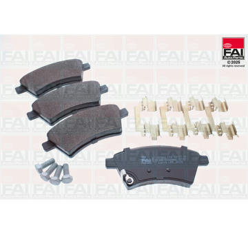 Sada brzdových destiček, kotoučová brzda FAI AutoParts BP507