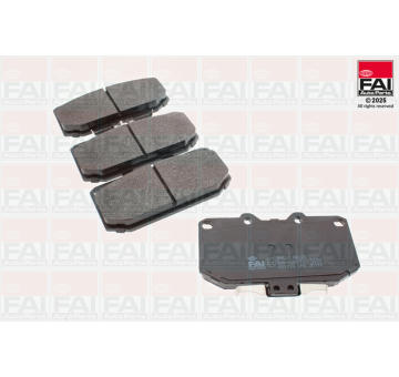 Sada brzdových destiček, kotoučová brzda FAI AutoParts BP621