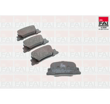 Sada brzdových destiček, kotoučová brzda FAI AutoParts BP640