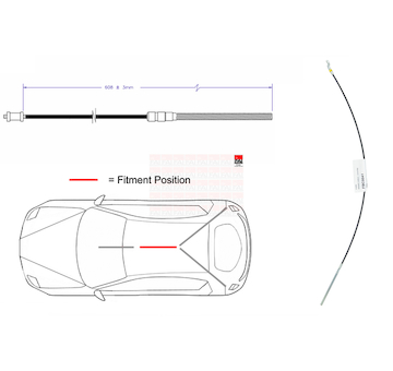 Tažné lanko, parkovací brzda FAI AutoParts FBC0041