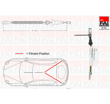 Tazne lanko, parkovaci brzda FAI AutoParts FBC0079