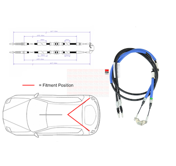 Tazne lanko, parkovaci brzda FAI AutoParts FBC0090