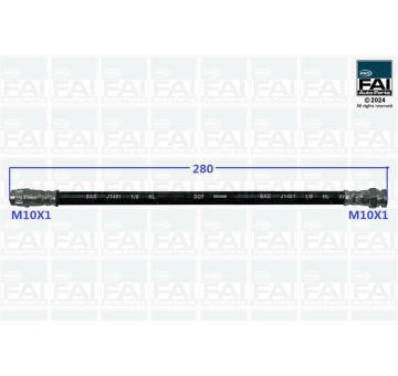 Brzdová hadice FAI AutoParts FPBH190